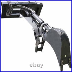 Titan Attachments Skid Steer Fronthoe 24 Bucket and Thumb, Excavator Attachment