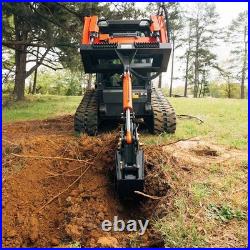 Titan Attachments Skid Steer Fronthoe Excavator Attachment, 10 Bucket & Thumb