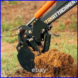 Titan Attachments Skid Steer Fronthoe Excavator Attachment, 10 Bucket & Thumb
