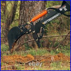 Titan Attachments Skid Steer Fronthoe Excavator Attachment, 10 Bucket & Thumb