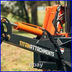 Titan Attachments Skid Steer Fronthoe Excavator Attachment, 10 Bucket & Thumb