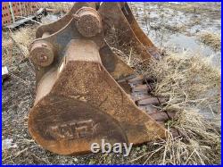 Two used backhoe buckets for mini hoe Werk-Brau 24 inch and 12 inch Two used backhoe buckets for mini hoe Werk-Brau 24 inch and 12 inch