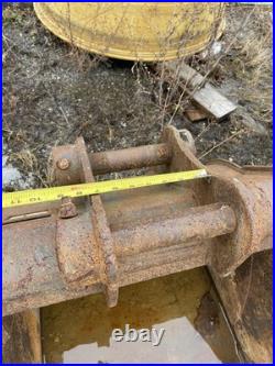 Two used backhoe buckets for mini hoe Werk-Brau 24 inch and 12 inch Two used backhoe buckets for mini hoe Werk-Brau 24 inch and 12 inch