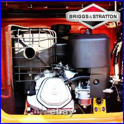 USA 1 Ton B&S Gas Mini Excavator Tracked Crawler 13.5 HP With Hydraulic Thumb