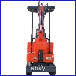 USA 1 Ton B&S Gas Mini Excavator Tracked Crawler 13.5 HP With Hydraulic Thumb
