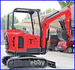 USA 25HP Mini Excavator NEW 2.5 Ton Trench Digger with EPA Diesel Perkins Engine
