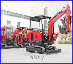 USA 25HP Mini Excavator NEW 2.5 Ton Trench Digger with EPA Diesel Perkins Engine