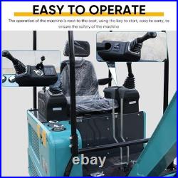 USA STOCK, New 1.8Ton Mini Kubota Diesel Engin Excavator Pilot Hydraulic System