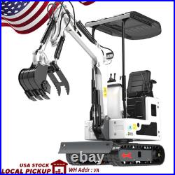 USA Stock, 2000lb Mini Excavator, Hydraulic Thumb Clip, Pilot Control System