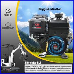 USA Stock, 2000lb Mini Excavator, Hydraulic Thumb Clip, Pilot Control System