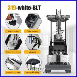 USA Stock, 2000lb Mini Excavator, Hydraulic Thumb Clip, Pilot Control System
