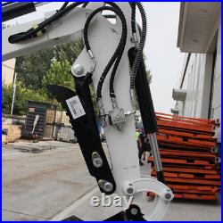 USA Stock, 2000lb Mini Excavator, Hydraulic Thumb Clip, Pilot Control System