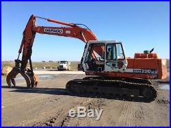 USED 1996 DAEWOO SOLAR 220LC III EXCAVATOR WithGRAPPLE ONLY PICK UP ONLY