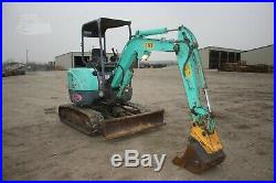 USED IHI 25VX3 Mini-Excavator 2013 Open ROPS, 18 Tooth Bucket, 12 Track Belts