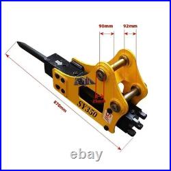 Upgraded Hydraulic Breaker Hammer For 0.8-2Ton Mini Excavator Attachments USA