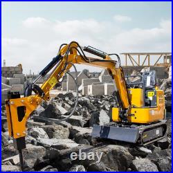 Upgraded Hydraulic Breaker Hammer For 0.8-2Ton Mini Excavator Attachments USA