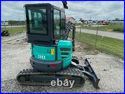 Used 2015 IHI 35V4 Compact Mini-Excavator A/C Swing Boom Backfill Blade 114 Hour