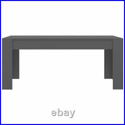 VidaXL Dining Table Gray 70.9x35.4x29.9 Chipboard