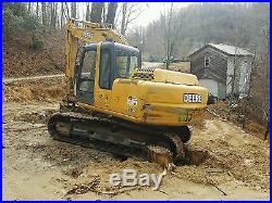 (Video) 2005 John Deere 120C Excavator / Trackhoe Crawler Low Hours Heat & AC