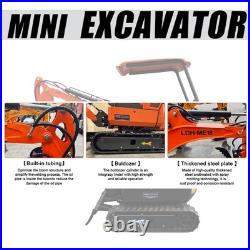 Wolfequip Backhoe Industrial Digger Crawler EPA 2000lbs 11.4HP Mini Excavator