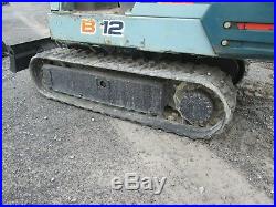 Yanmar B12-1 Used Mini Excavator Tractor Dozer Rubber tracks Diesel Blade