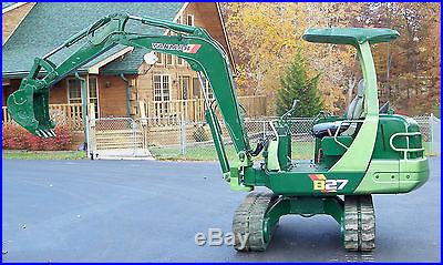 Yanmar B27-2A Mini Excavator Approximately 6000# 22HP Yanmar Diesel 18 Bucket