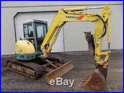 Yanmar Vio45-5 Excavator, Cab, Ac/heat, 2 Spd, Hyd. Thumb, Aux Hydraulics, 38 HP