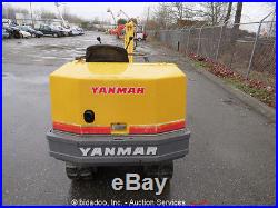 Yanmar YB-15 Hydraulic Mini Excavator Rubber Tracks 38 Blade 15 Bucket Diesel