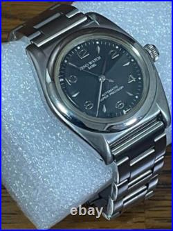 Zeno Watch Super Precision Auto Black Dial Stainless Steel Case Working JAPAN Zeno Watch Super Precision Auto Black Dial Stainless Steel Case Working JAPAN